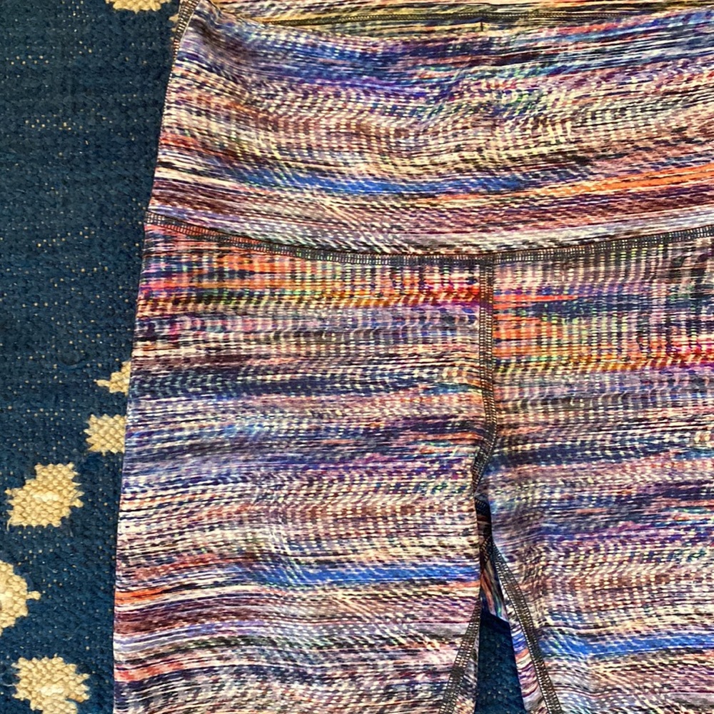 Rainbow Hi-Rise Lululemon Crop Leggings